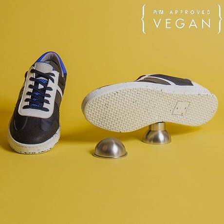 ME.LAND VIVACE vegan and recycled sneaker in navy, white and blue sole